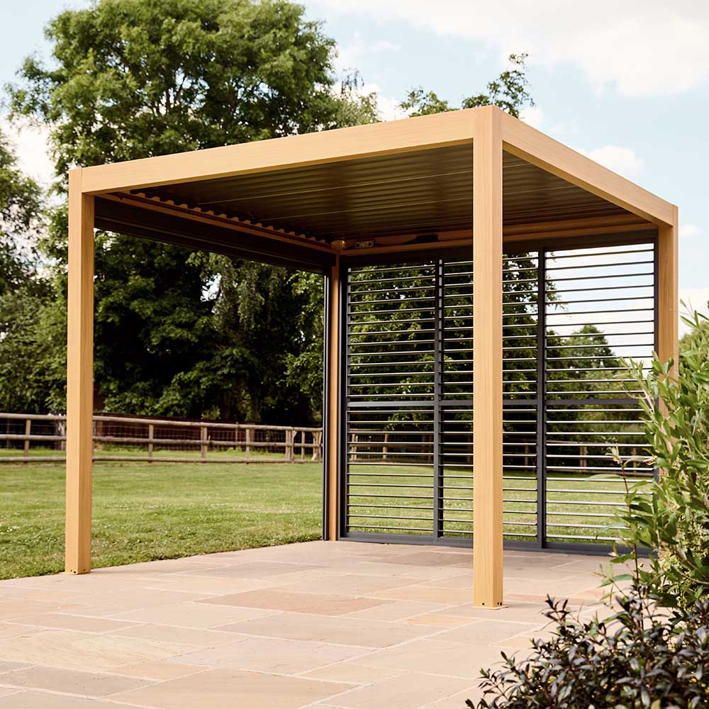 Sanctuary Oak 3 x 3m Pergola with Lights