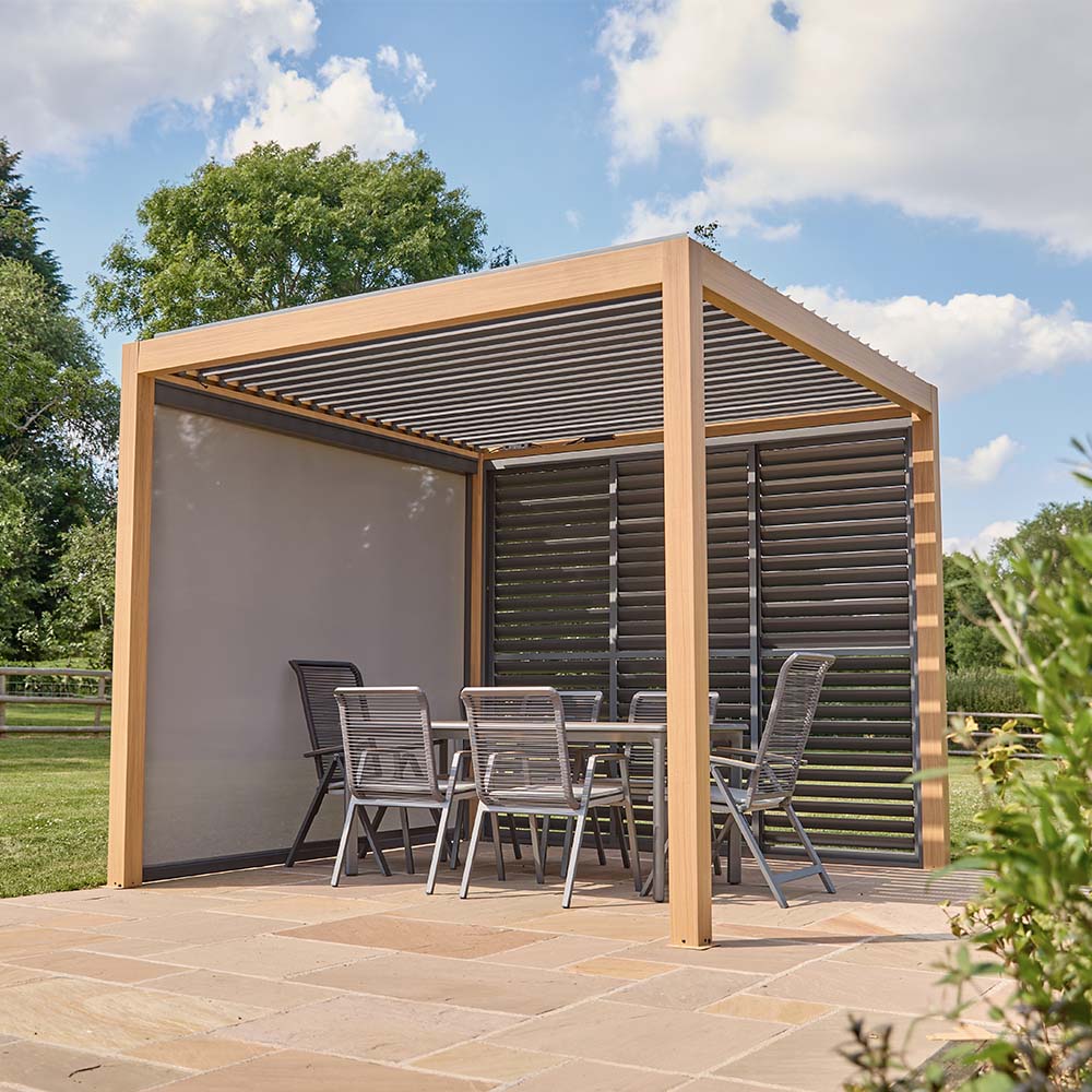 Sanctuary Oak 3 x 3m Pergola with Lights