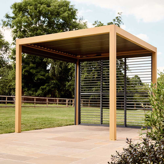 Sanctuary Oak 3 x 3m Pergola with Lights