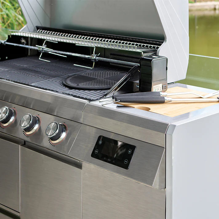 Grillstream Island 6 Burner Hybrid Gas & Charcoal BBQ