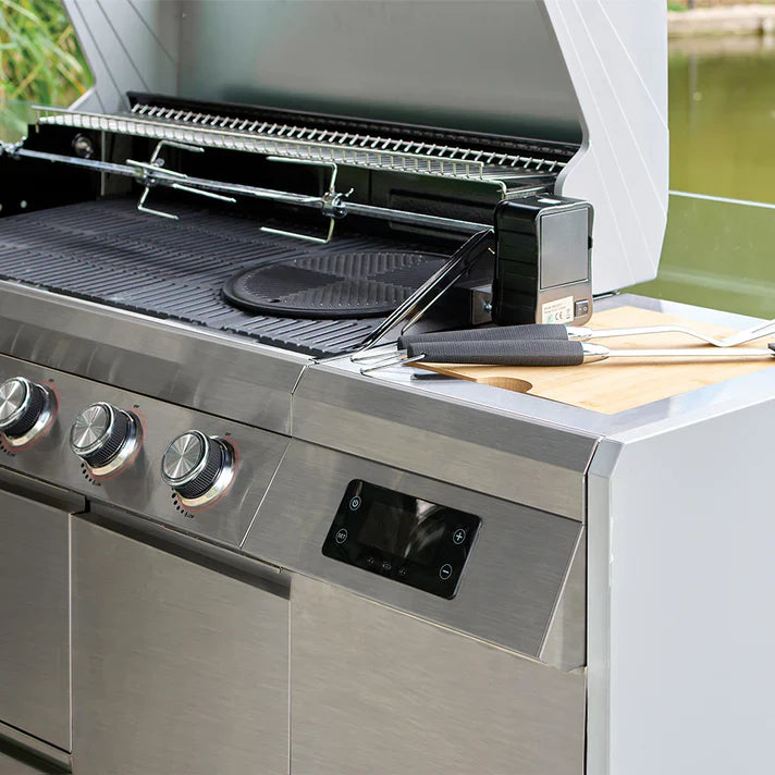 Grillstream Island 6 Burner Hybrid Gas & Charcoal BBQ