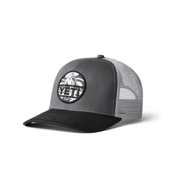 Yeti Mountain Badge Hat - Black - BBQ Land