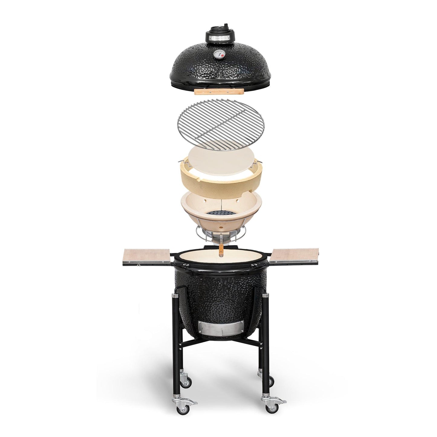 Black Monolith 21" Classic 'Basic' Kamado Ceramic BBQ - BBQ Land