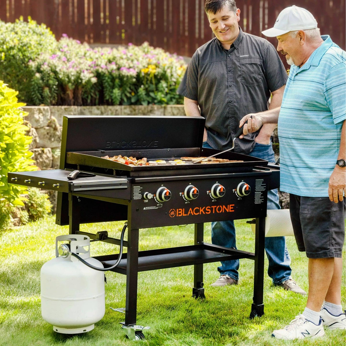 Outdoor griddle cooking station clearance