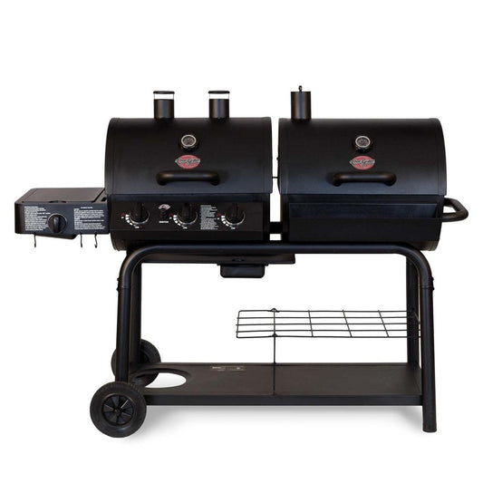 Char-Griller Duo Gas and Charcoal BBQ with Side Burner - BBQ Land