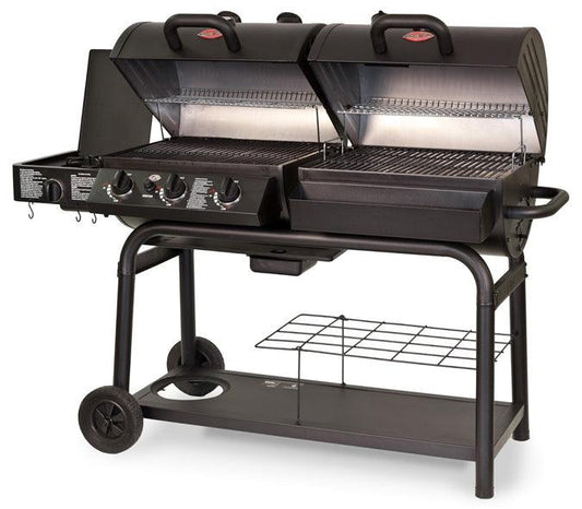 Char-Griller Duo Gas and Charcoal Smoker BBQ - BBQ Land