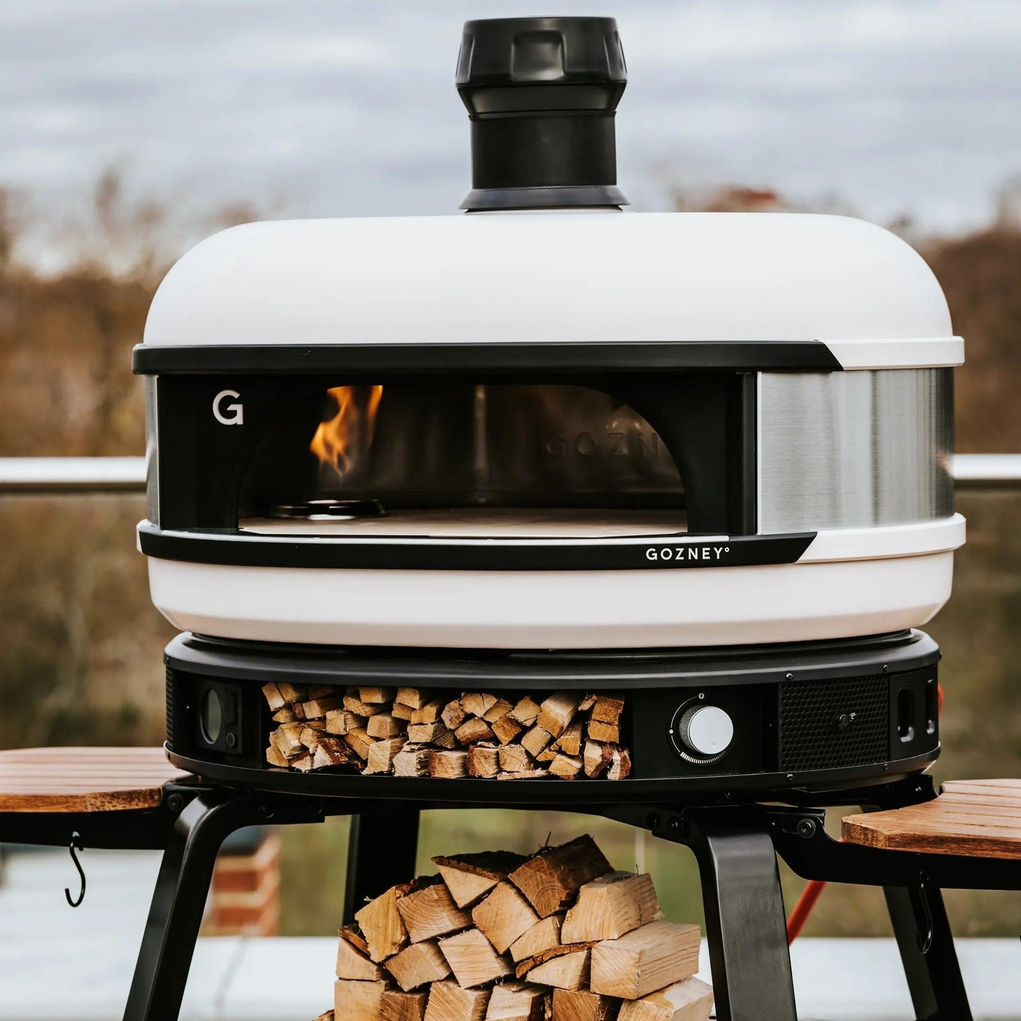 Gozney Dome Multi-Fuel Outdoor Pizza Oven in Bone Colour - BBQ Land