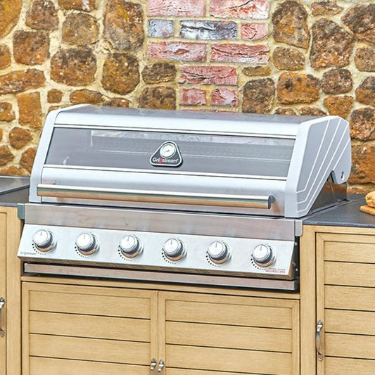 Grillstream Gourmet 6 Burner Built-In Hybrid Gas BBQ - BBQ Land