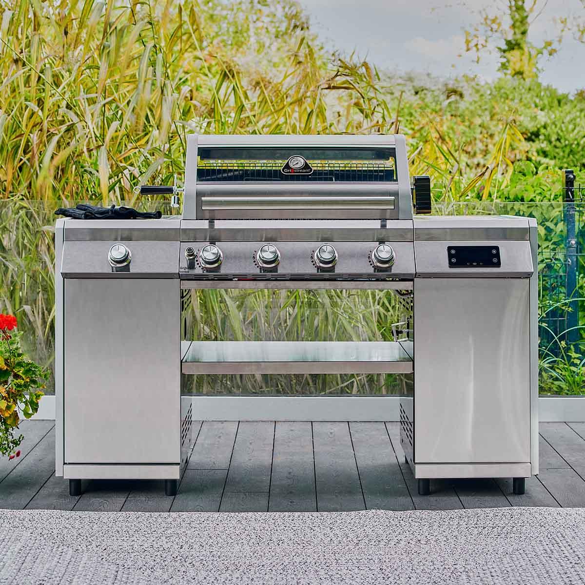 Grillstream Island 4 Burner Hybrid Gas & Charcoal BBQ