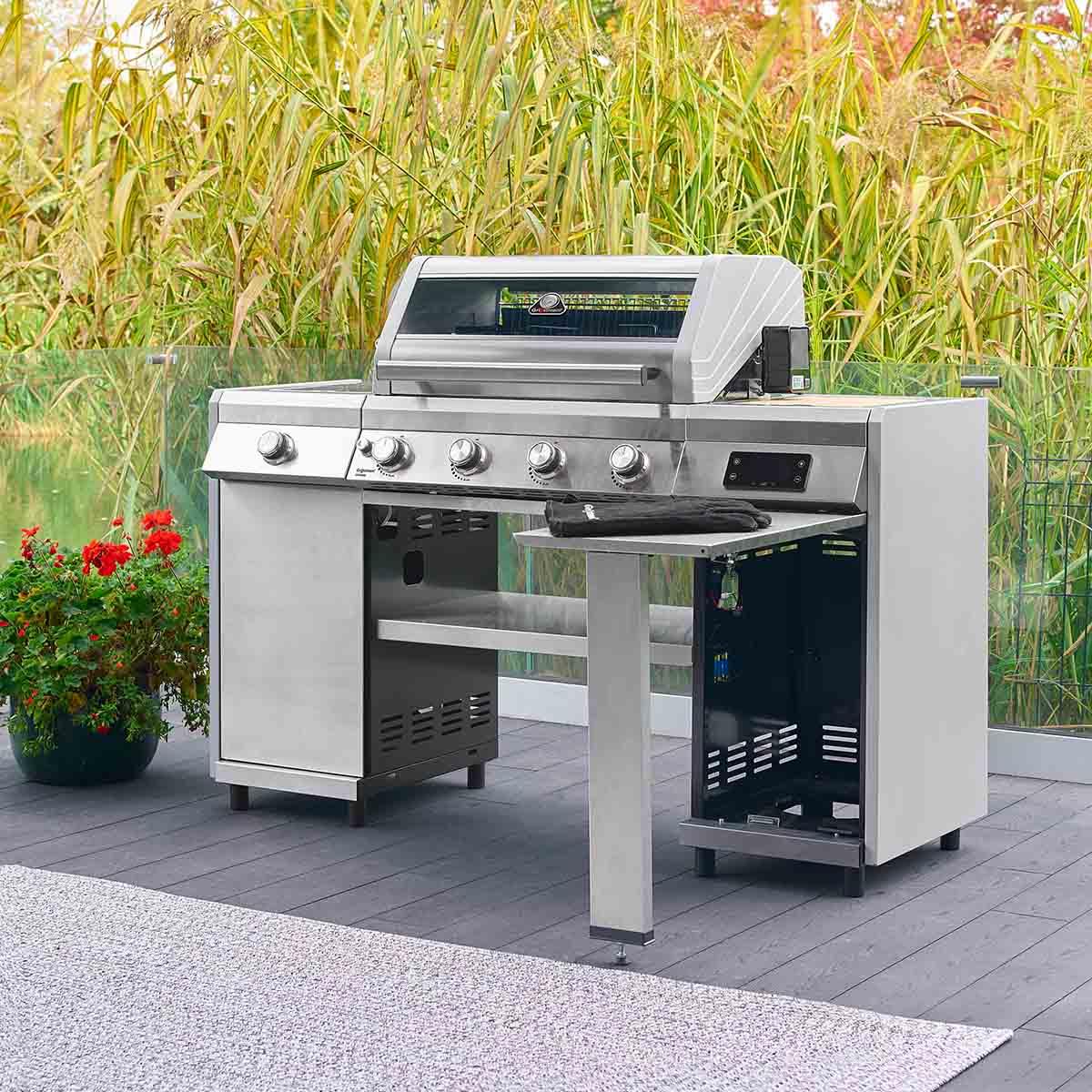 Grillstream Island 4 Burner Hybrid Gas & Charcoal BBQ - BBQ Land