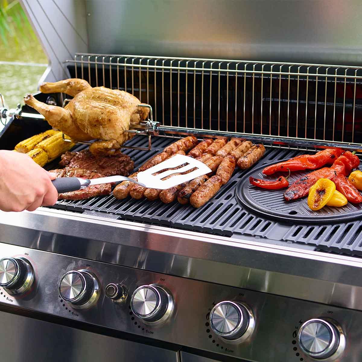 Grillstream Island 6 Burner Hybrid Gas & Charcoal BBQ - BBQ Land