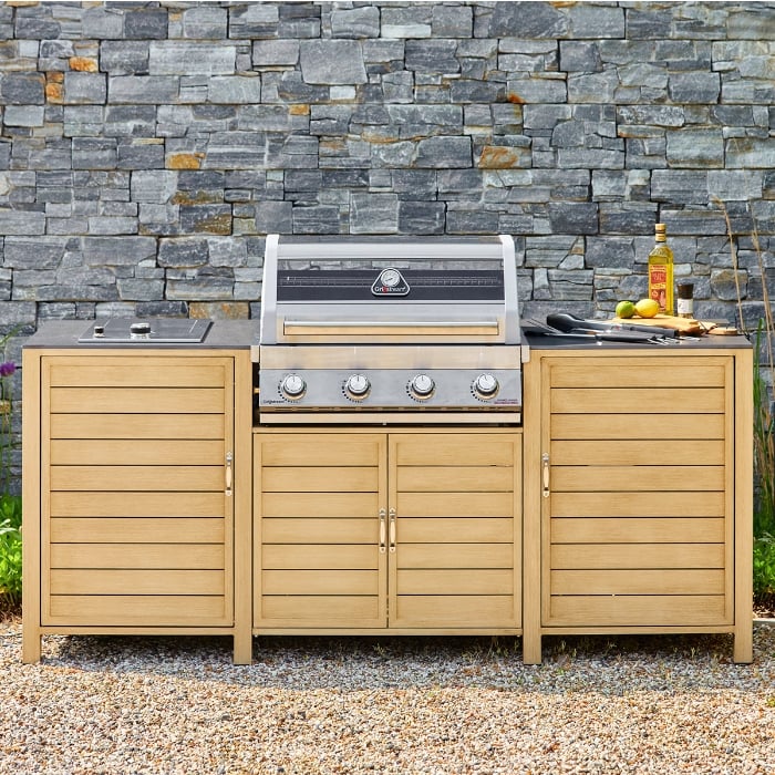 Grillstream Venice 4 Burner Hybrid Outdoor Kitchen with Side Burner