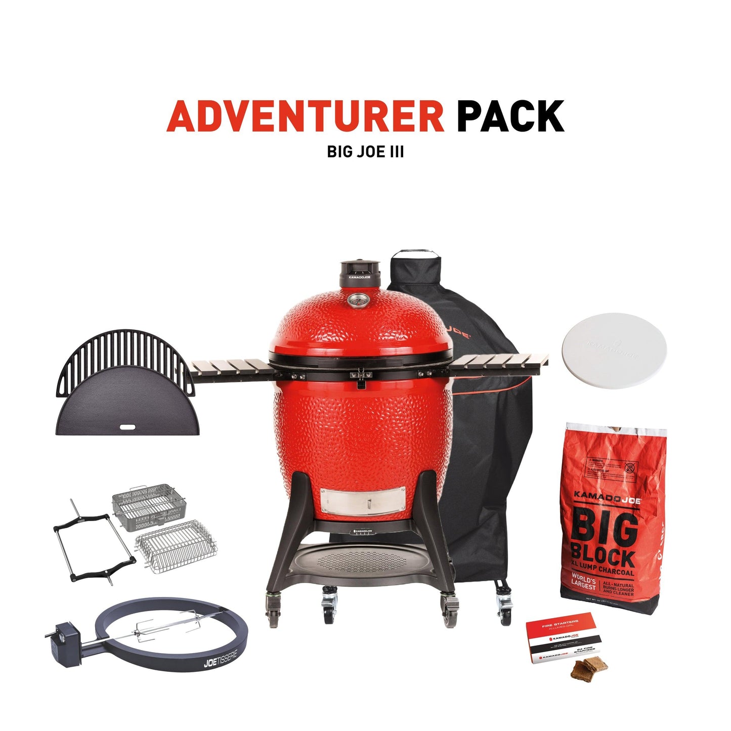 Kamado Joe Big Joe III with Adventurer Pack - BBQ Land