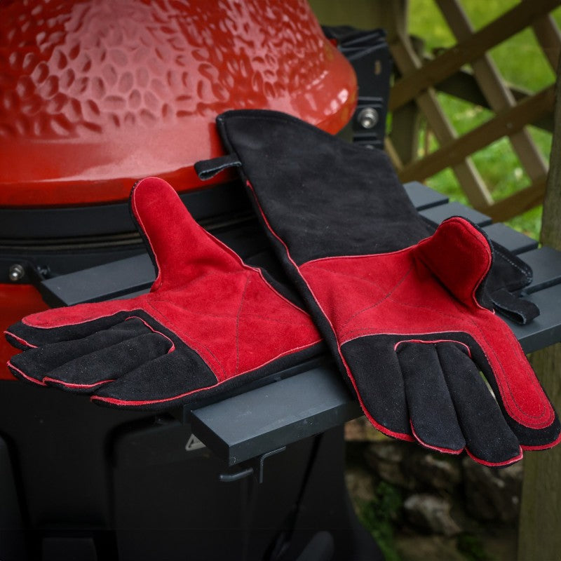 Kamado Joe Leather BBQ Gloves