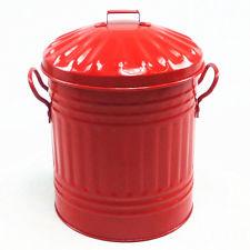 Red Ash Bin with Lid - BBQ Land