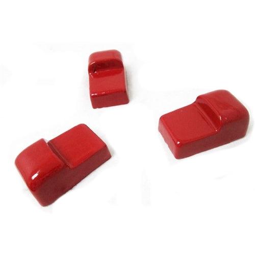 Set of Red Ceramic Feet for Kamado Grills
