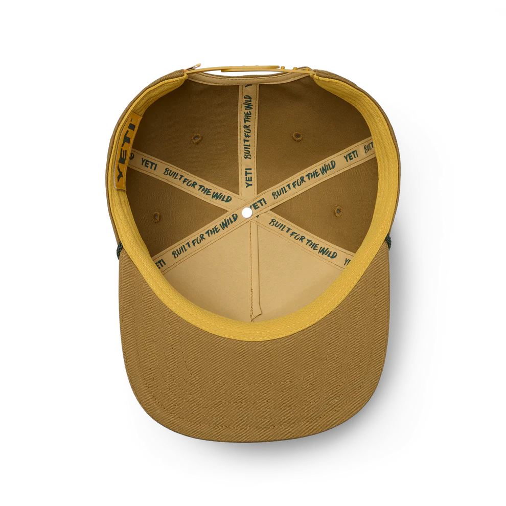Yeti Prost Flat Brim Rope Hat Brown