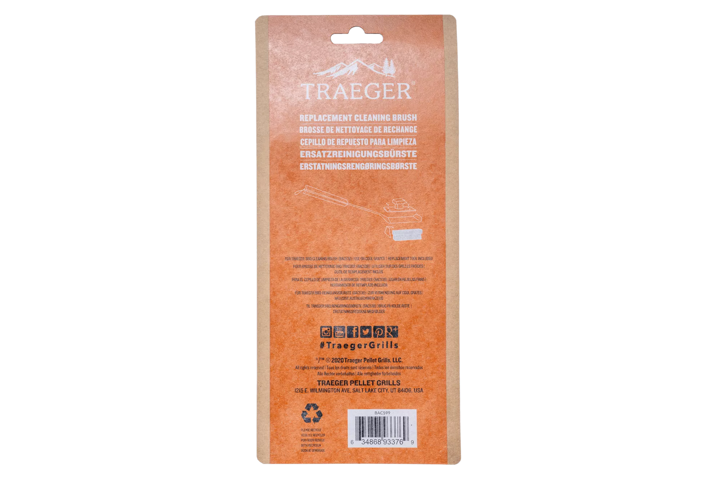 Replacement Brush Head 2pk Traeger