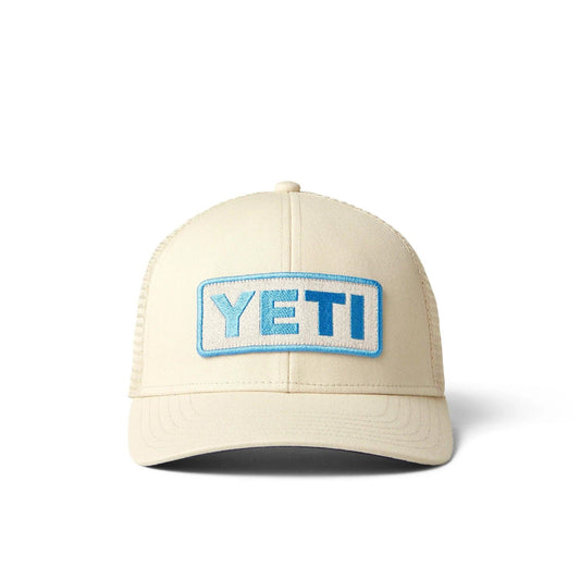 Yeti Cream Logo Badge Trucker Hat - BBQ Land