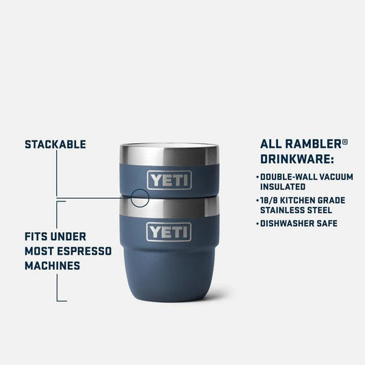 Yeti Rambler® 4oz (118 ml) Stackable Espresso Cups - BBQ Land