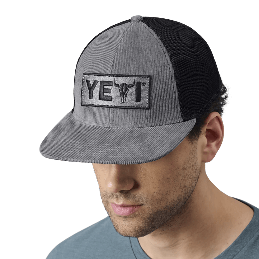 Yeti Steer Flat Brim Hat in Grey - BBQ Land