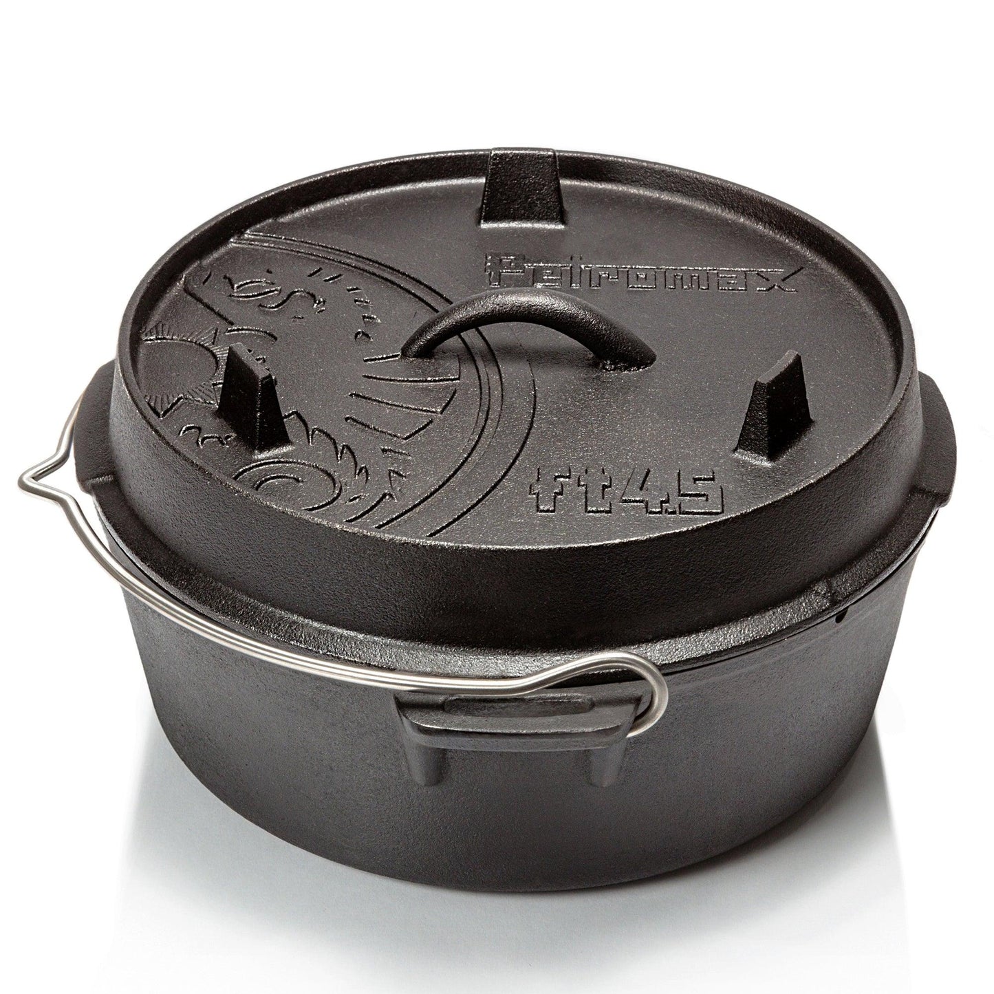 3.5L Cast Iron Dutch Oven Petromax FT4.5-T - BBQ Land