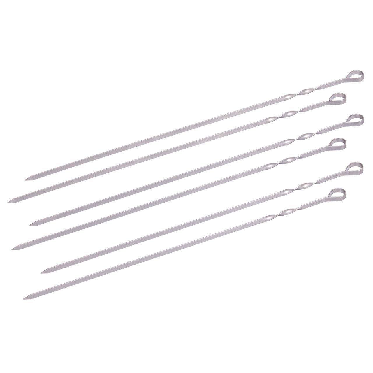 7x Long BBQ Skewers 66cm - BBQ Land