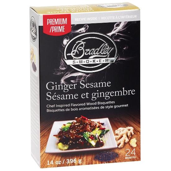 Bradley Smoker Premium Ginger Sesame Bisquettes x 48 - BBQ Land