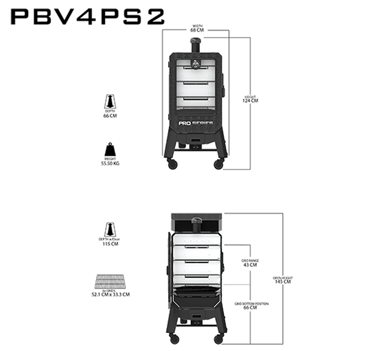 Pit Boss Pro Series 4 Vertical Pellet Smoker - BBQ Land