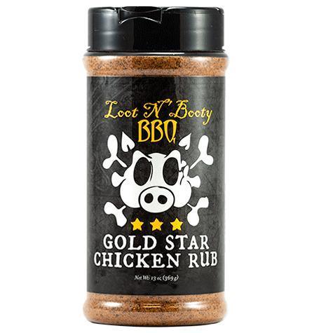 Loot N'Booty Gold Star Chicken Rub 369gr 13oz - BBQ Land