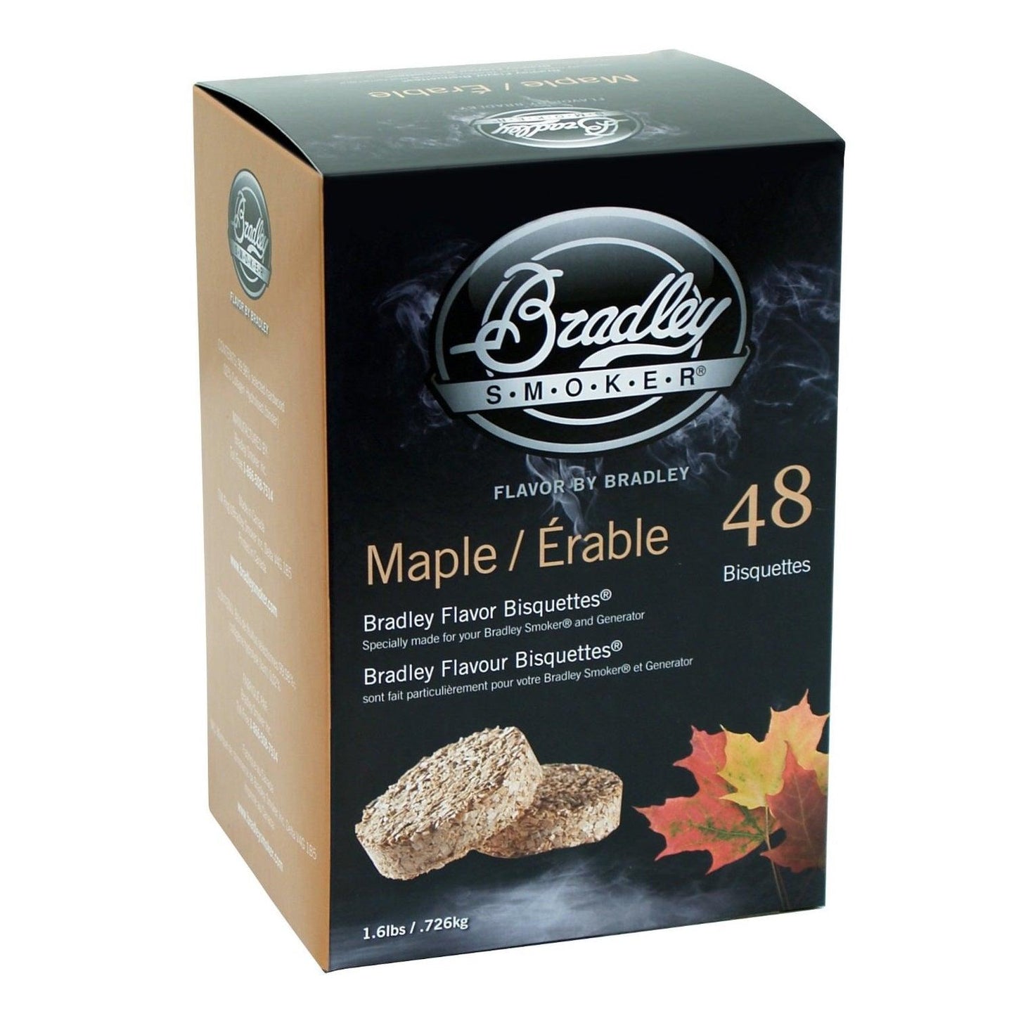 Bradley Smoker Maple Bisquettes x 48 - BBQ Land