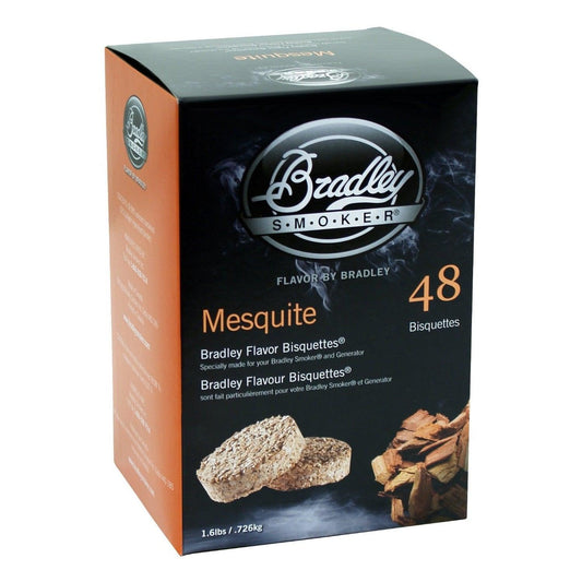 Bradley Smoker Mesquite Bisquettes x 48 - BBQ Land