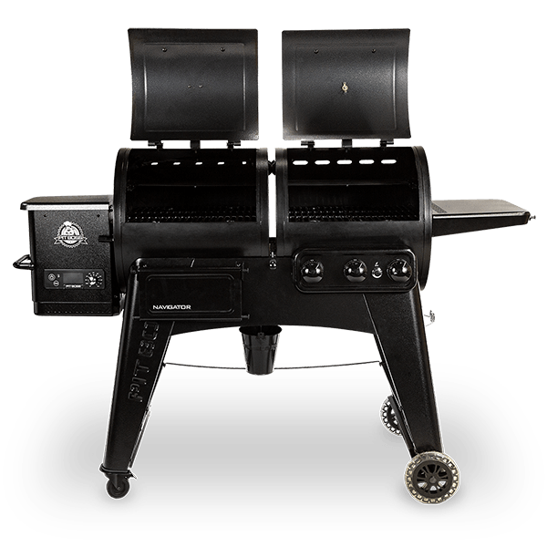 Pit Boss Navigator 1230CN Combo Pellet Gas BBQ Grill with Cover + WiFi Control Board - BBQ Land