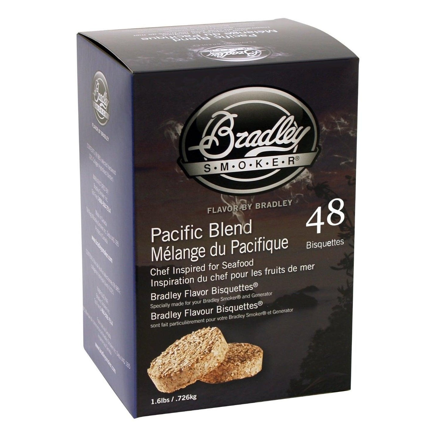 Bradley Smoker Pacific Blend Bisquettes x 48 - BBQ Land