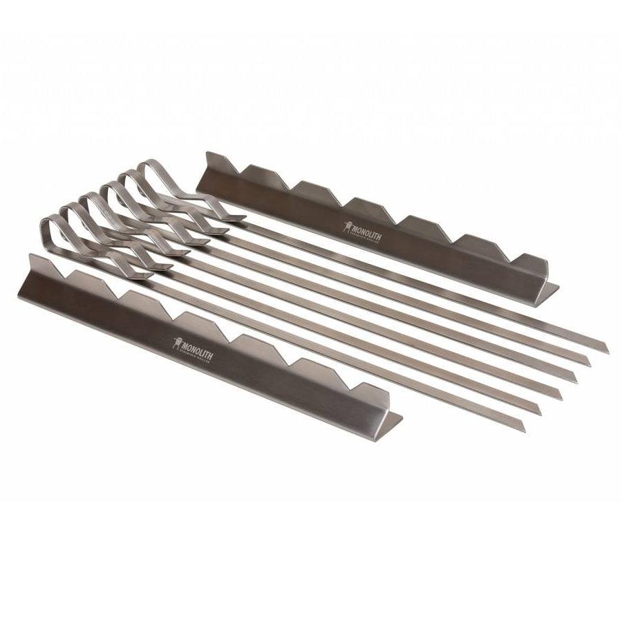 BBQ Kebab Skewers and Support Rack - BBQ Land