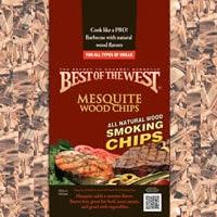 Best of the West Mesquite BBQ Wood Smoking Chips 2.4L - BBQ Land