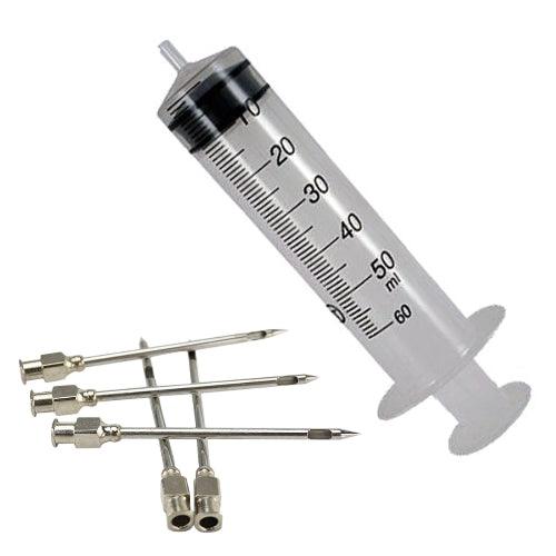 50ml Meat Injector Syringe + 5 x Side Outlet Needles - BBQ Land