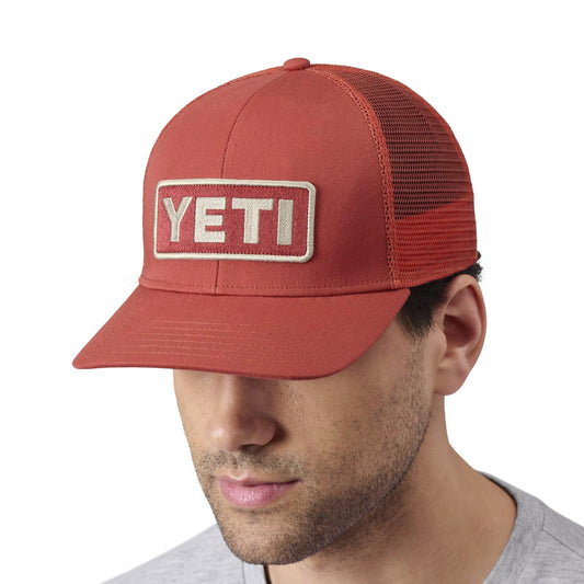 Yeti Logo Badge Trucker Hat - Rust