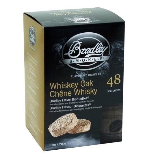 Bradley Smoker Whiskey Oak Bisquettes x 48 - BBQ Land