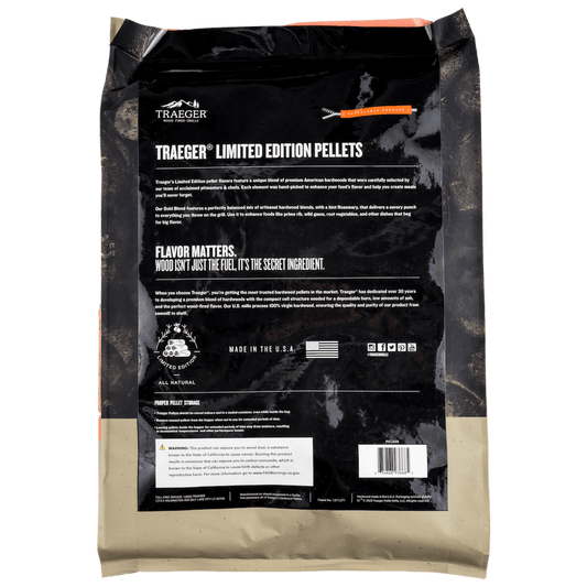 Bold Blend Wood Pellets 18lb 9kg Traeger - BBQ Land