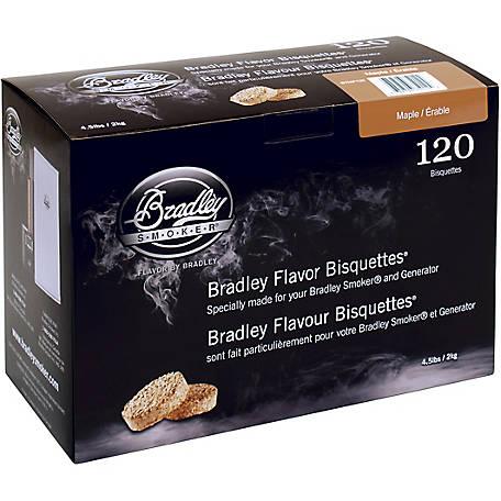 Bradley Smoker Maple Bisquettes x 120 - BBQ Land