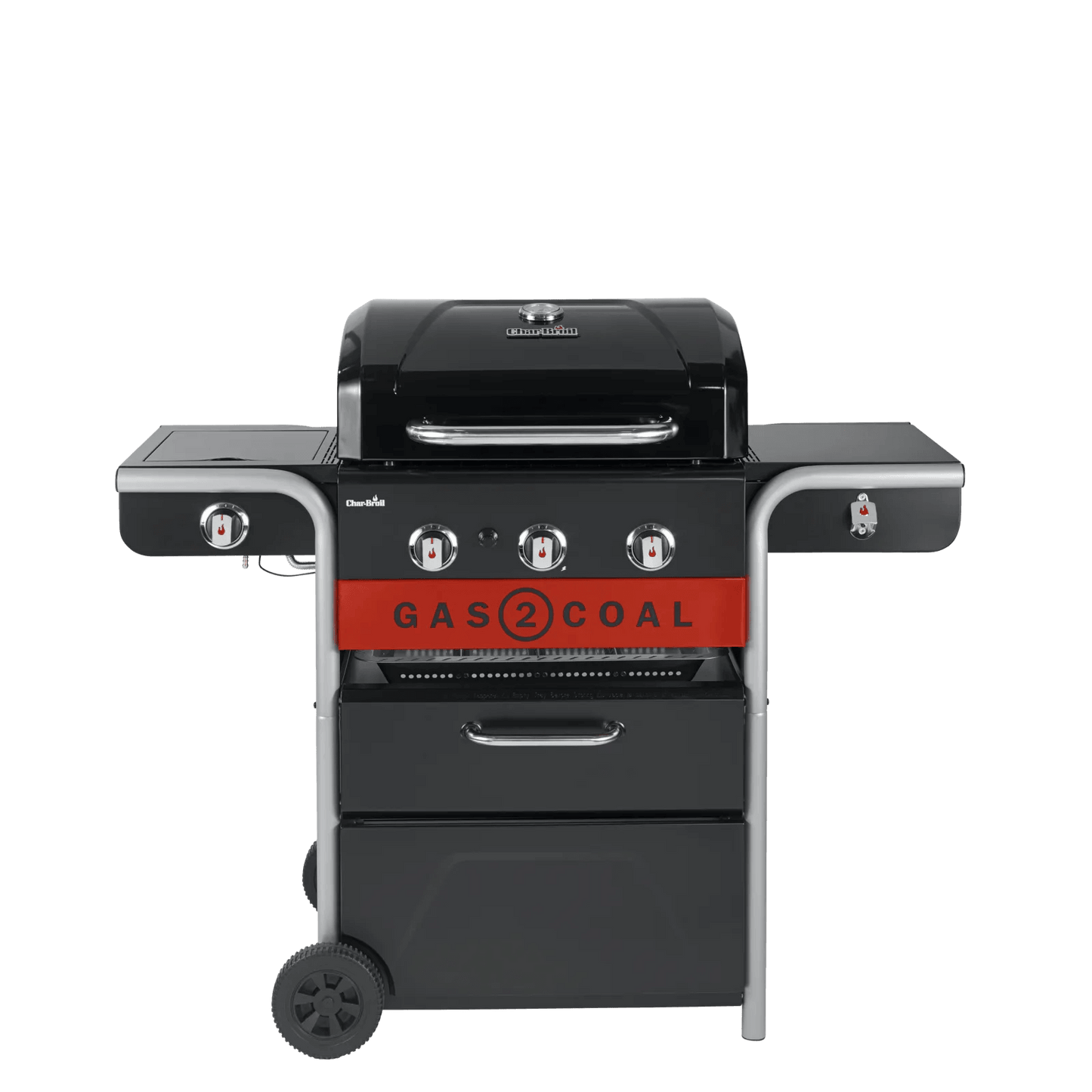 Char-Broil 3 Burner Gas2Coal 2.0 Hybrid Gas & Charcoal BBQ - BBQ Land