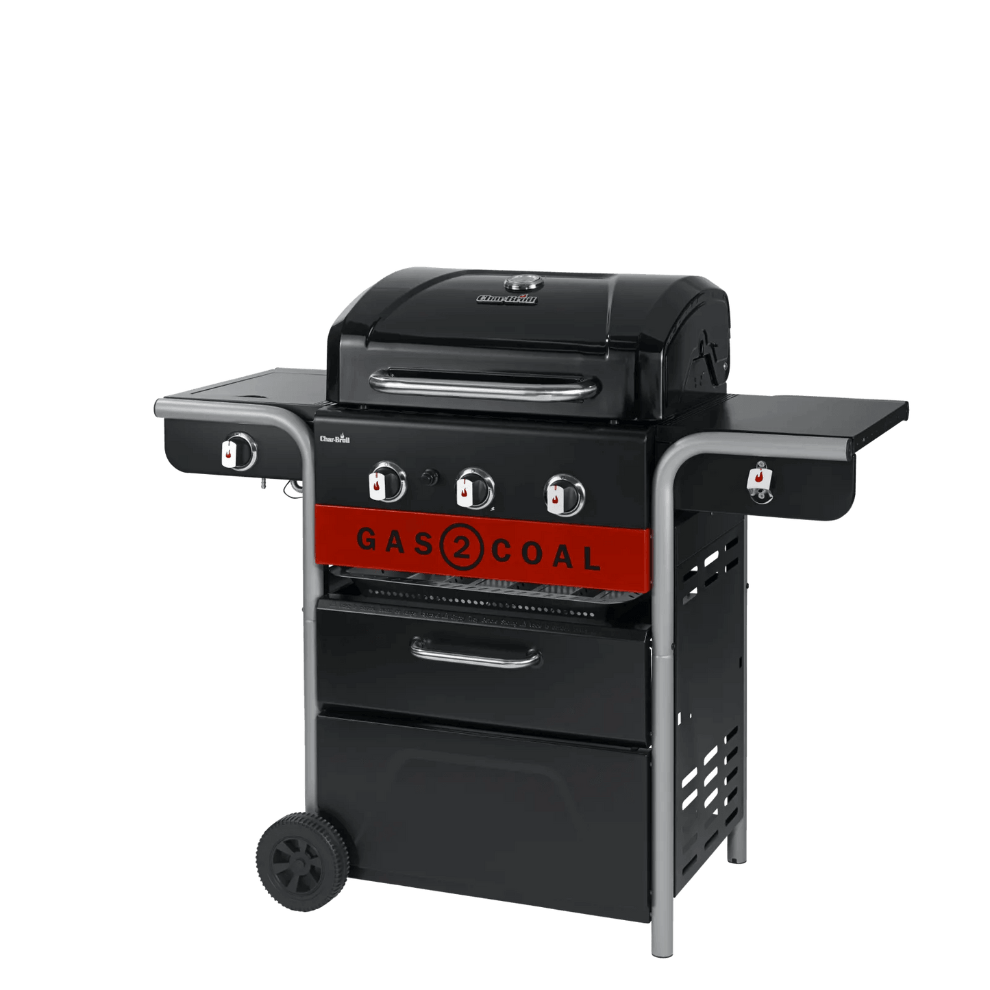 Char-Broil 3 Burner Gas2Coal 2.0 Hybrid Gas & Charcoal BBQ - BBQ Land