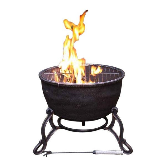 Gardeco Elidir Cast Iron BBQ Firepit Bowl - BBQ Land