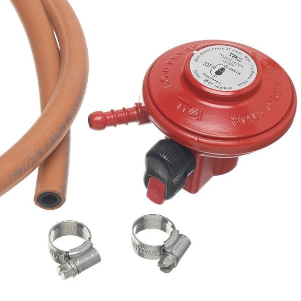 Clip On Patio Gas Regulator Hose and Clips - BBQ Land