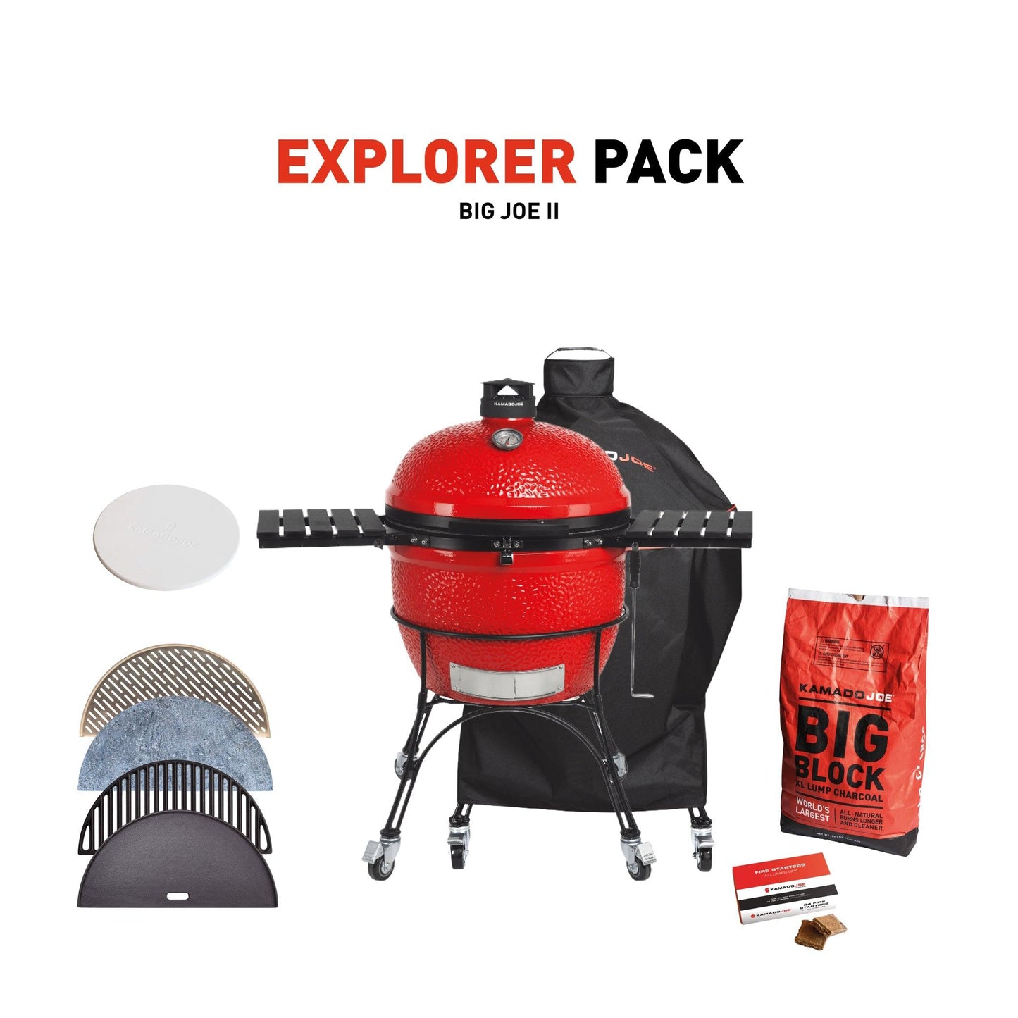 Kamado Joe Big Joe II with Explorer Pack - BBQ Land