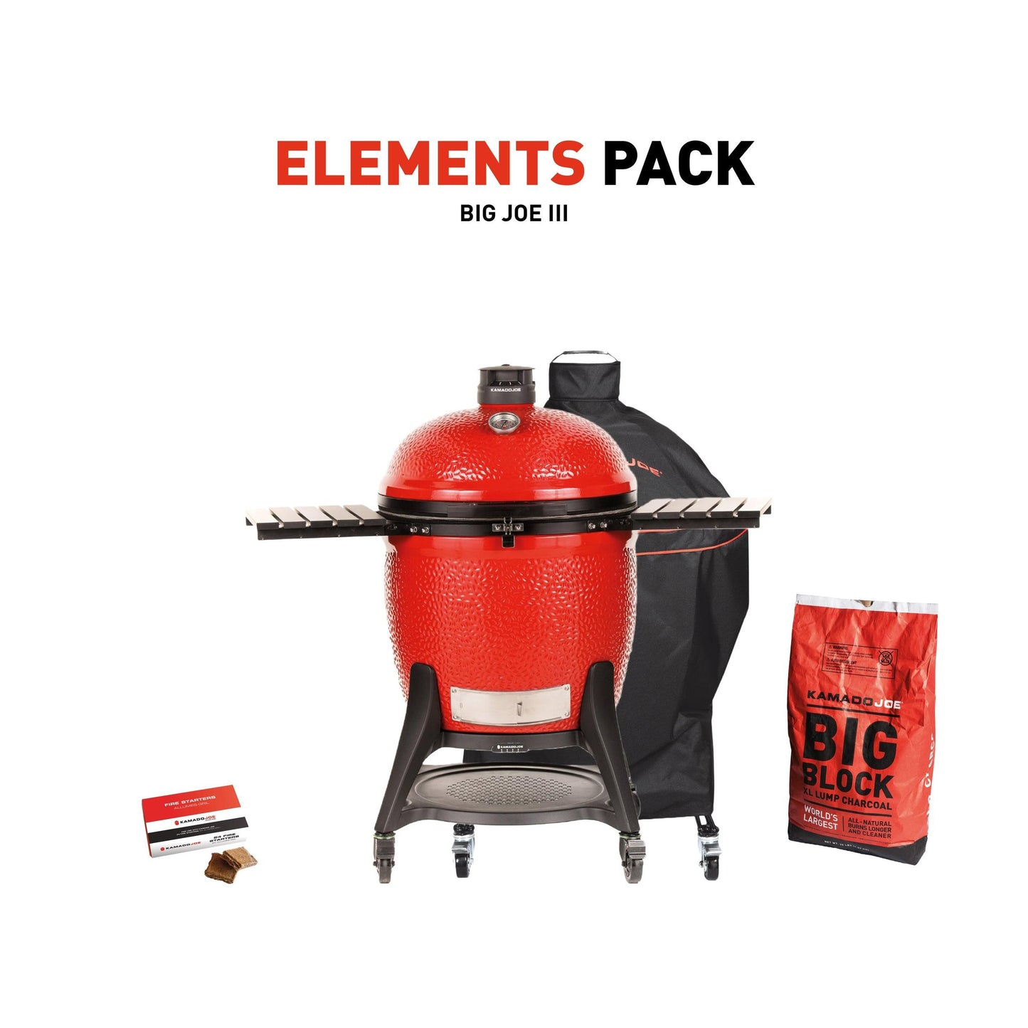 Kamado Joe Big Joe III BBQ with Elements Pack - BBQ Land