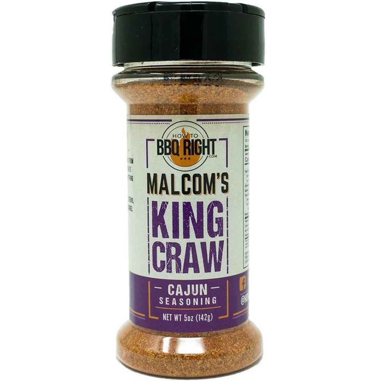 Malcom's King Craw Cajun Seasoning 142g - BBQ Land
