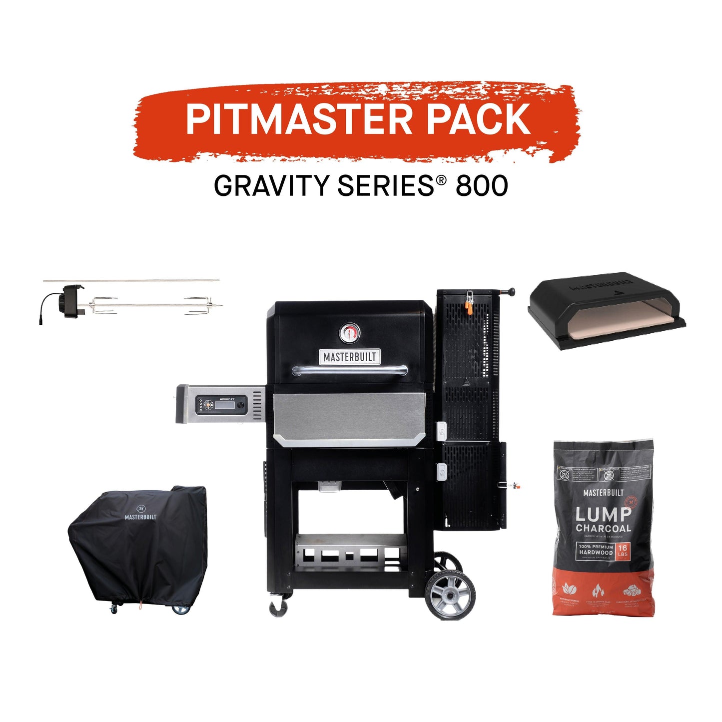 Masterbuilt 800 GravityFed BBQ with Pitmaster Pack - BBQ Land