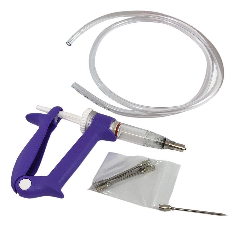 Using V2 Injector Gun Meat Injector Gun with 5 Needles | BBQ Land
